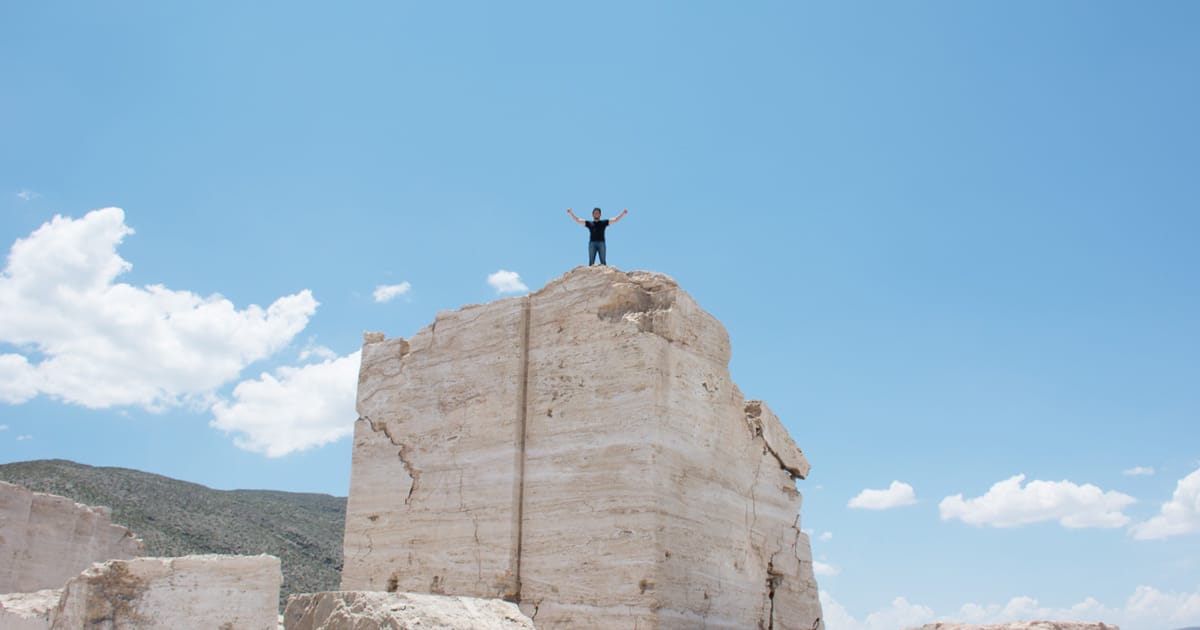 Me on top of the stone