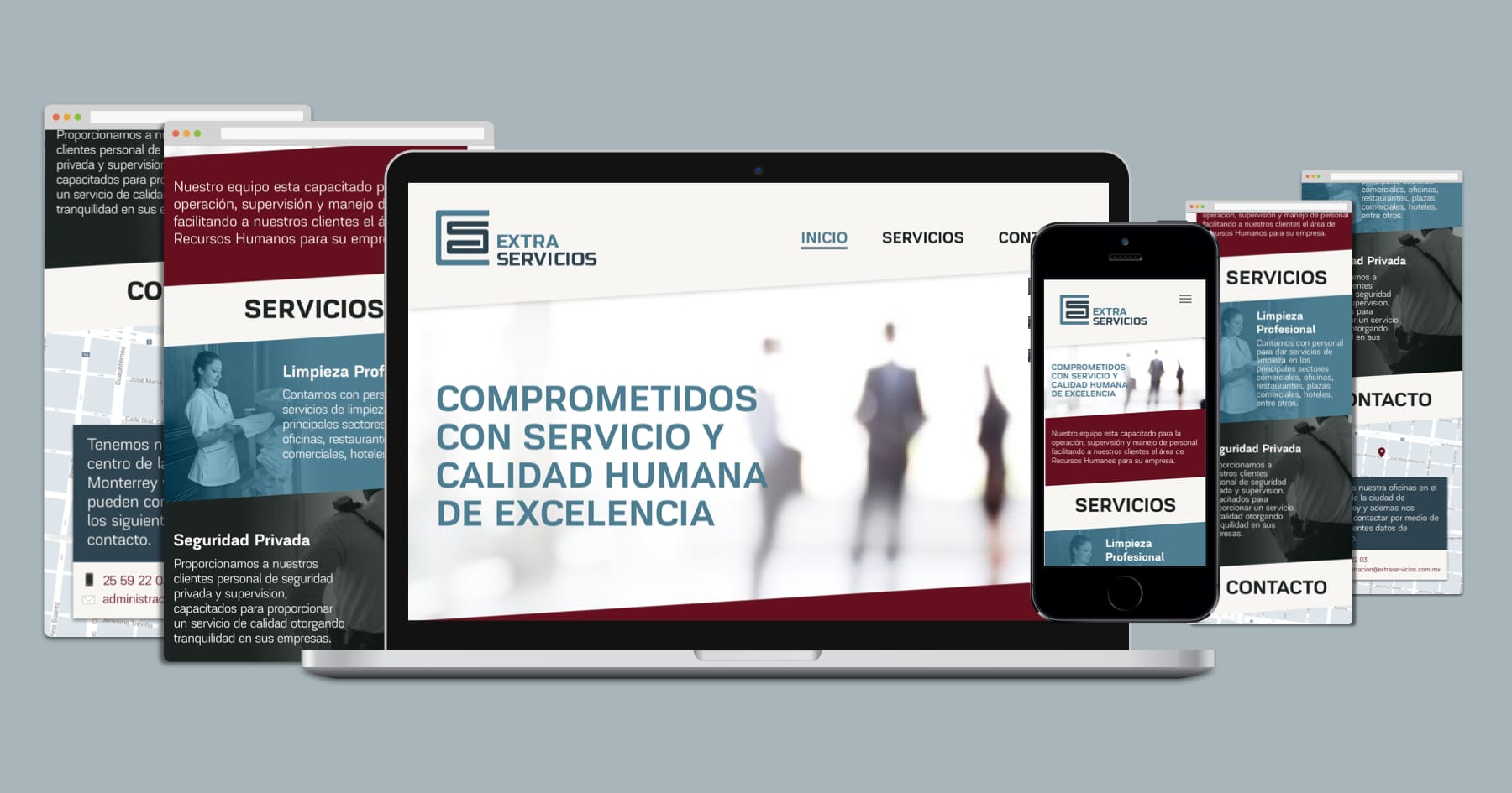 Extra Servicios website